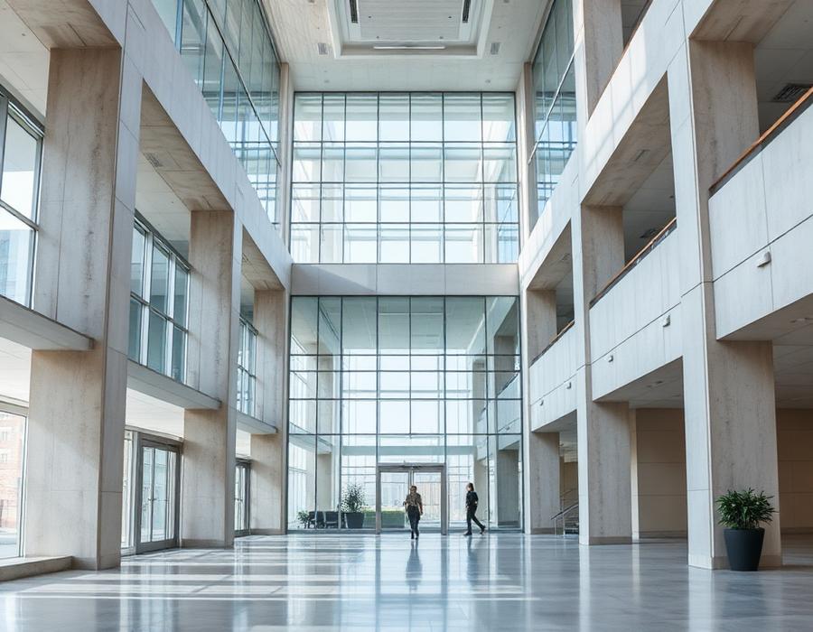 Commercial property lobby