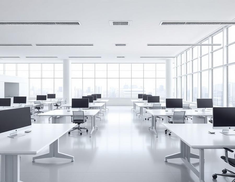 Modern office workplace