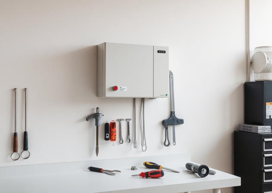 Technician carrying out a scheduled service check